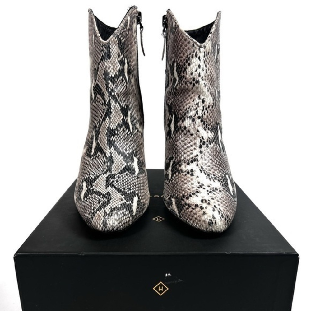 Halogen python snakeskin booties heels sz 8 - Picture 2 of 16